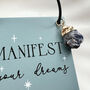 Manifest Your Dreams Mini Hanging Sign With Sodalite, thumbnail 2 of 4