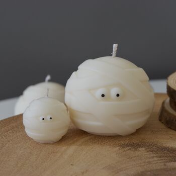 Halloween Mummy Duo Candle, 2 of 5