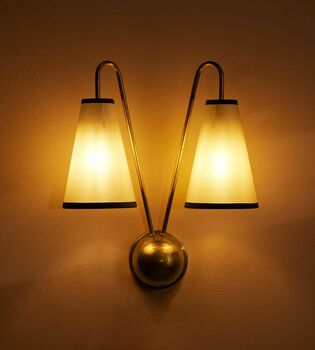 Wall Light, Antiqued Brass, 4 of 6