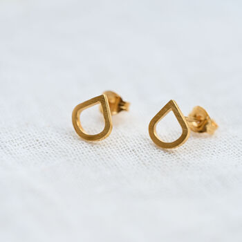 Classic Elegant Teardrop Studs, 3 of 5