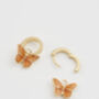 Butterfly Huggie Earrings, thumbnail 5 of 8