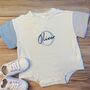 Personalised Embroidered T Shirt Romper, thumbnail 2 of 4