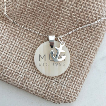 Sterling Silver And Shell Personalised Mummy Necklace, 6 of 8