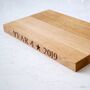 Personalised Chopping Board With Hand Written Engraving, thumbnail 1 of 6