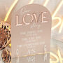 Manhattan Acrylic Wedding Love Story Timeline Acrylic Sign, thumbnail 3 of 5