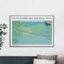 Personalised South Downs Way Map Print South Downs Art, thumbnail 1 of 10