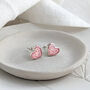 Memorial Ashes Heart Stud Earrings, thumbnail 1 of 4