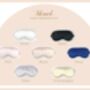 Personalised Silk Sleep Mask With Matching Pouch, thumbnail 8 of 10