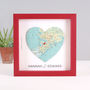 Where It All Began Personalised Map Heart Print Gift, thumbnail 9 of 12