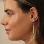 Sterling Silver Bar Drop Earrings, thumbnail 1 of 5
