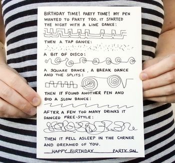 Joke 'Party Dancing!' Birthday Card, 5 of 5