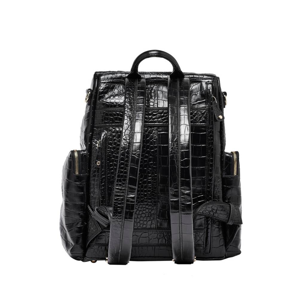 modern leather backpack