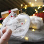 Merry Christmas In Memory Feather Christmas Bauble, thumbnail 9 of 9