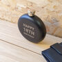 Personalised Round Hip Flask, thumbnail 3 of 4