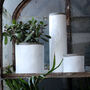 Recycled Clay White Glazed Plant Pot, thumbnail 1 of 2