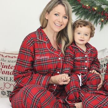 Mum And Child Personalised Tartan Pj's *Special Offer*, 3 of 8