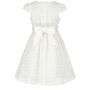 Flower Girls Dress White Embroidered Cotton, thumbnail 4 of 4