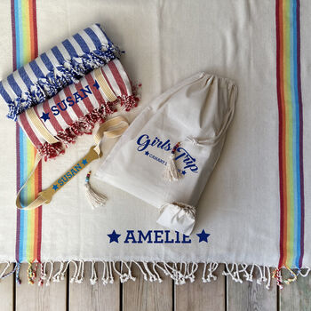 Personalised Gift Set, Soft Cotton Towel, Carrier Strap, 5 of 10