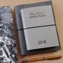 Personalised 'Grand Plans' Leather Diary, thumbnail 1 of 6