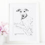 Personalised Pet Line Drawing, thumbnail 5 of 11