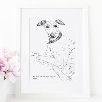 Personalised Pet Line Drawing, 4 of 10