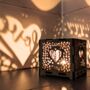 Valentine's Day Wooden Lantern With Gift, thumbnail 1 of 6