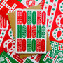 Pack Of Four Christmas Cards Ho Ho Ho, thumbnail 3 of 7