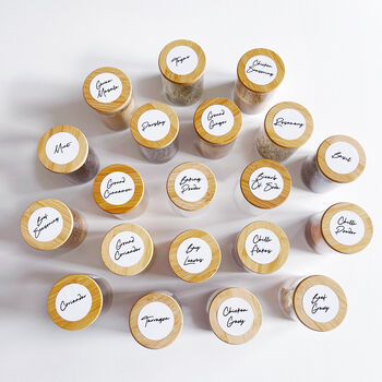 Small Round White Script Waterproof Personalised Labels, 7 of 10
