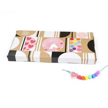 Personalised Unicorn And Rainbow Bracelet Making Kit, 6 of 10
