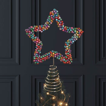 Jingle Bells Handmade Christmas Star Tree Topper, 3 of 6
