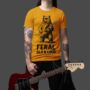Feral, Old And Loud Bear T Shirt – Organic Cotton Guitar Gift For Dad, thumbnail 3 of 9