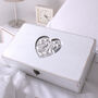 Personalised Wedding Heart Monogram Couple's Memory Box, thumbnail 1 of 3