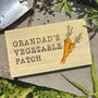 Dad's Vegetable Patch Wooden Sign, thumbnail 2 of 3