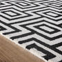 Labyrinth Rug Black/White, thumbnail 3 of 5