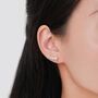 Pearl Crawler Earrings In Sterling Silver, thumbnail 3 of 12