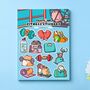 Fitness Sticker Sheet | Cute Stickers, thumbnail 1 of 5