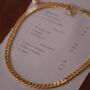 Vintage 1980s Chunky Gold Plated Chain Necklace, thumbnail 1 of 3