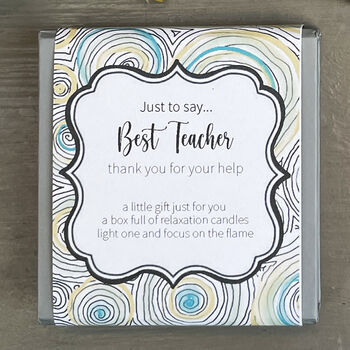 Just To Say Thank You Teacher Candles, 3 of 7