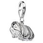 Sterling Silver Long Haired Guinea Pig Charm, thumbnail 3 of 9