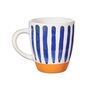 Ceramic Mug With White And Cobalt Blue Brush Stroke, thumbnail 3 of 6