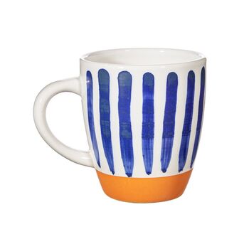 Ceramic Mug With White And Cobalt Blue Brush Stroke, 3 of 6