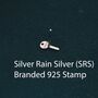 Sterling Silver Extra Tiny Key Stud Earrings, thumbnail 11 of 11