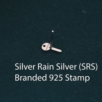 Sterling Silver Extra Tiny Key Stud Earrings, 11 of 11