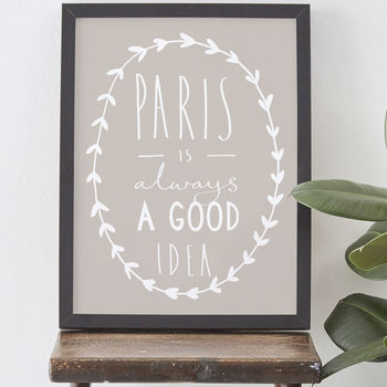 Paris Is Always A Good Idea Print, 3 of 4