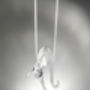 Cat Catching Goldfish Necklace, thumbnail 2 of 3