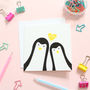 Penguin Me And You Anniversary Card, thumbnail 1 of 3