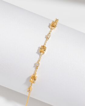 Citrine Bracelet In Sterling Silver And Gold, 11 of 11