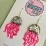 Jellyfish Glitter Resin Earrings / Fun Statement Earrings / Gift For Under The Sea And Ocean Lovers, thumbnail 5 of 12