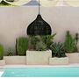 The Whipped Black Boho Rattan Lampshade, thumbnail 4 of 5