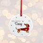 Personalised Little Dog Christmas Ornament, thumbnail 2 of 5